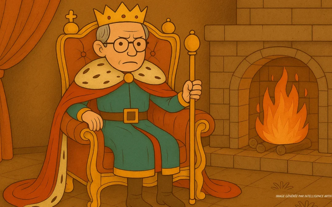 Il était une fois un petit roi cramponné à son trône doré